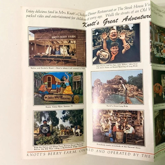 Vintage Knotts Berry Farm Ghost Town California Buena Park Brochures Pamphlets - Picture 5 of 10